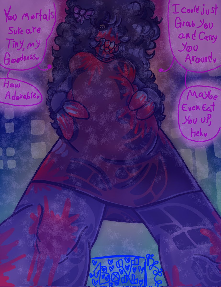 BatterParasite's tweet photo. pov: you get pushed over and then called short by the local demonoid
(tw/cw blood)
#art #digitalart #oc #demon #demonoid https://t.co/S1ITbSpbwY