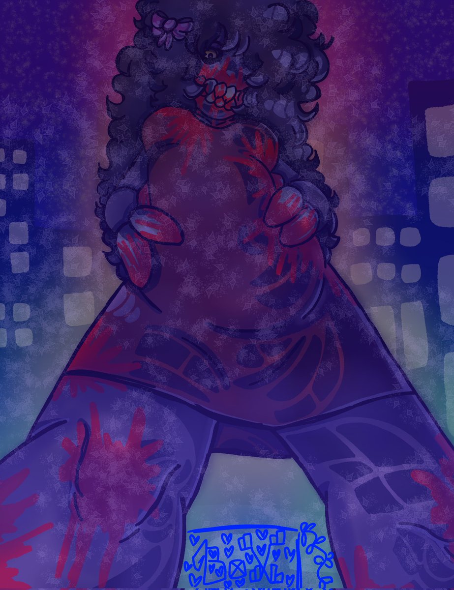 BatterParasite's tweet photo. pov: you get pushed over and then called short by the local demonoid
(tw/cw blood)
#art #digitalart #oc #demon #demonoid https://t.co/S1ITbSpbwY
