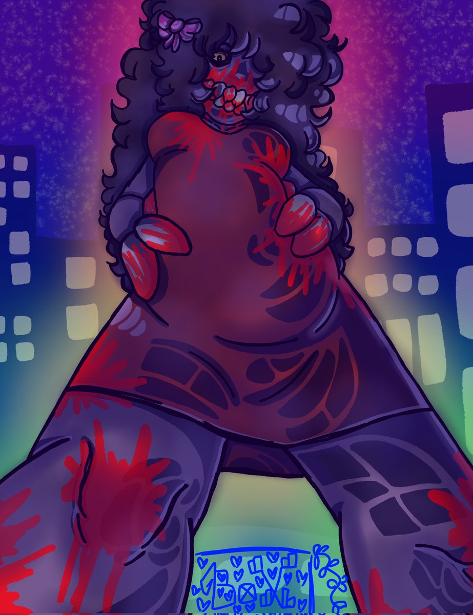 BatterParasite's tweet photo. pov: you get pushed over and then called short by the local demonoid
(tw/cw blood)
#art #digitalart #oc #demon #demonoid https://t.co/S1ITbSpbwY