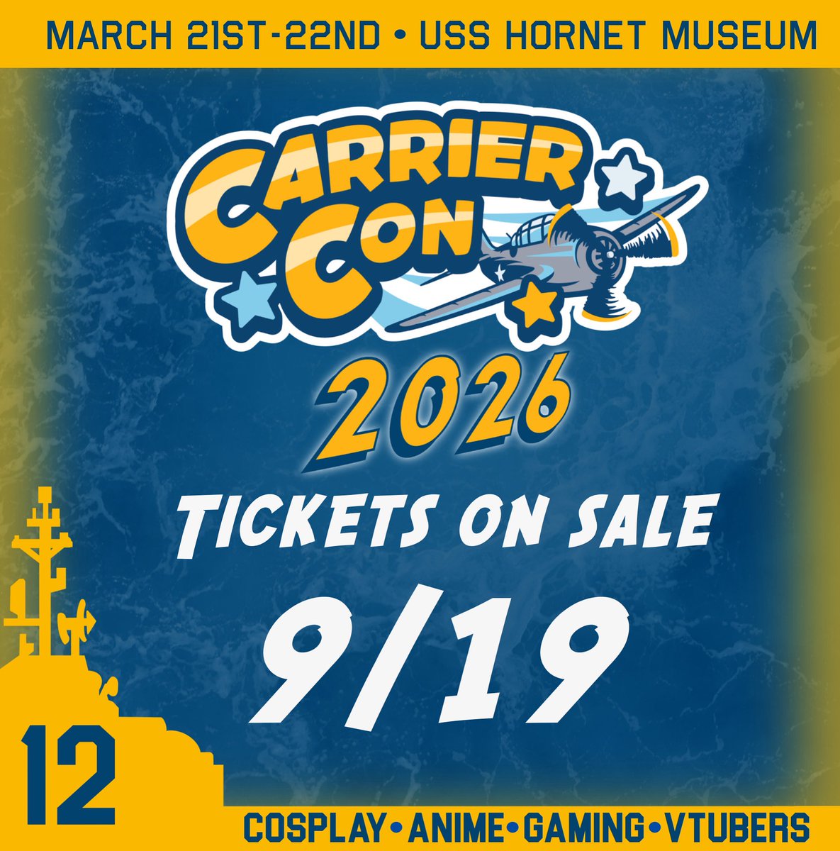 Mark your calendars! #carriercon2026 badges go on sale on 9/19! 

Single day badges as well as weekend passes will be available to purchase along with special add-ons!
