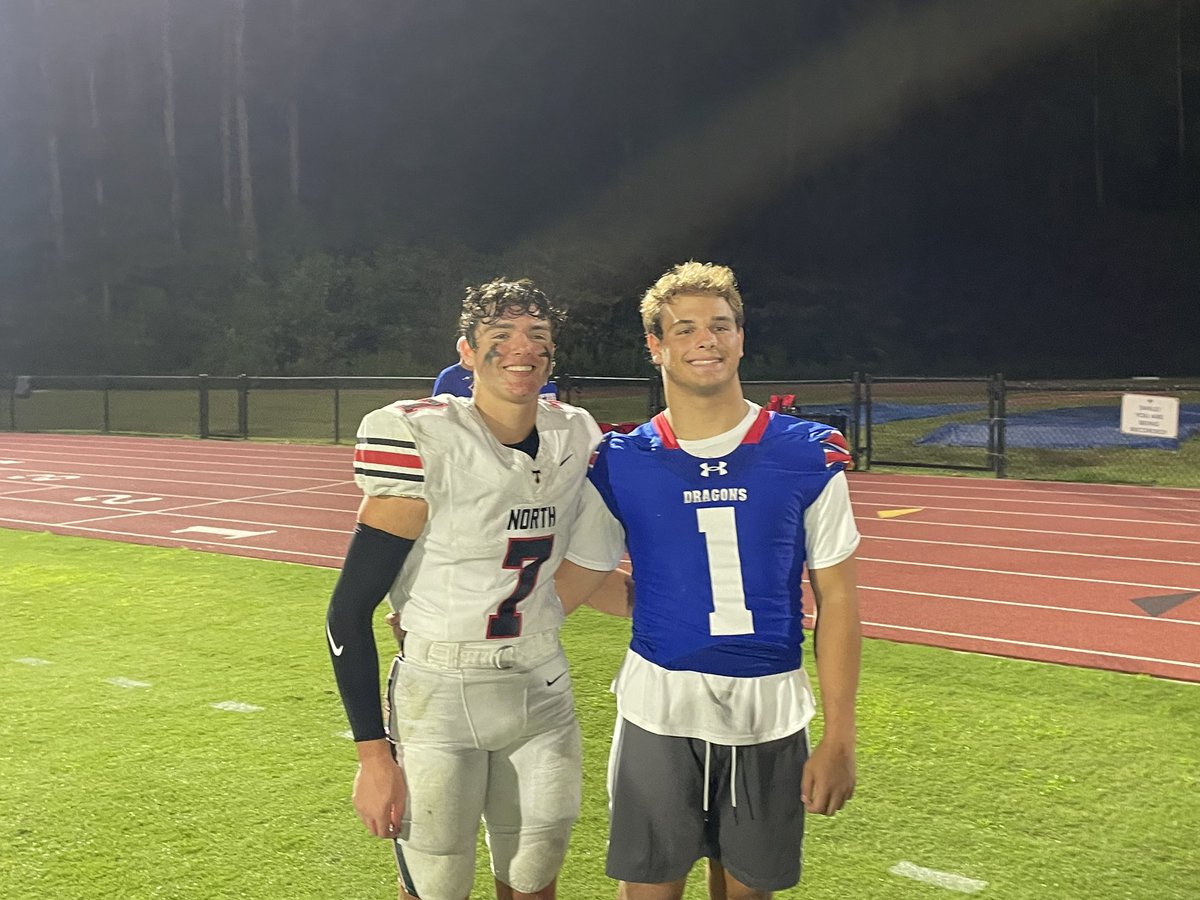 4 ⭐️ Clemson commit Max Brown and 3 ⭐️ Clemson commit Harrison Luke got together for some pictures postgame. 

Foundational pieces for the 2027 class. 

<a href="/ClemsonTigerNet/">TigerNet.com</a>