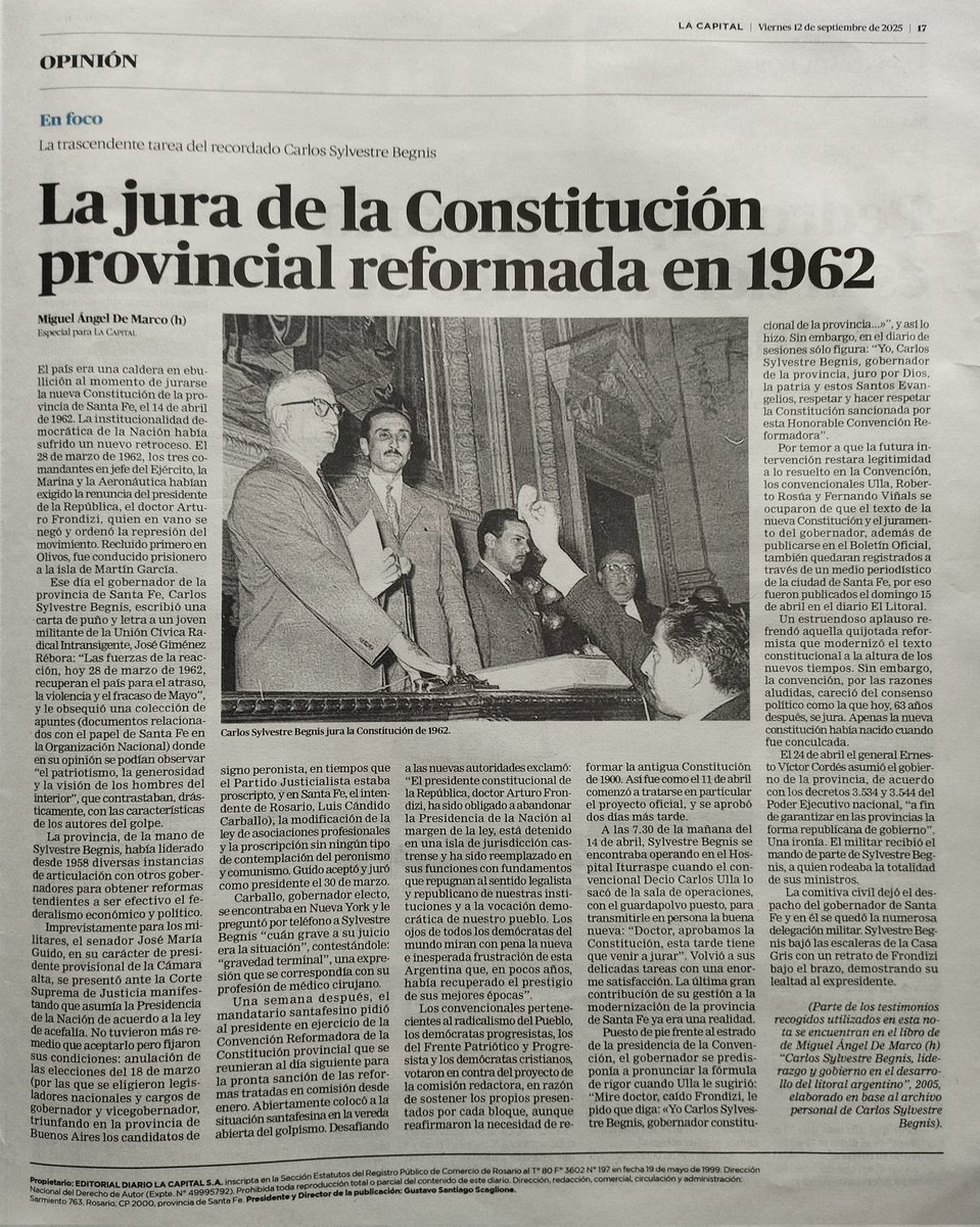 A propósito de la jornada de hoy.
