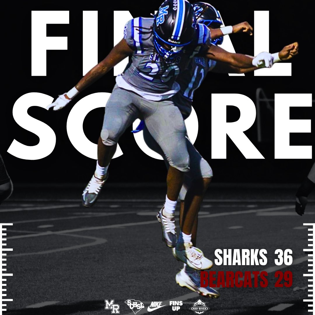 FINAL
Sharks 36
Bearcats 29

#EmbraceTheChaos
