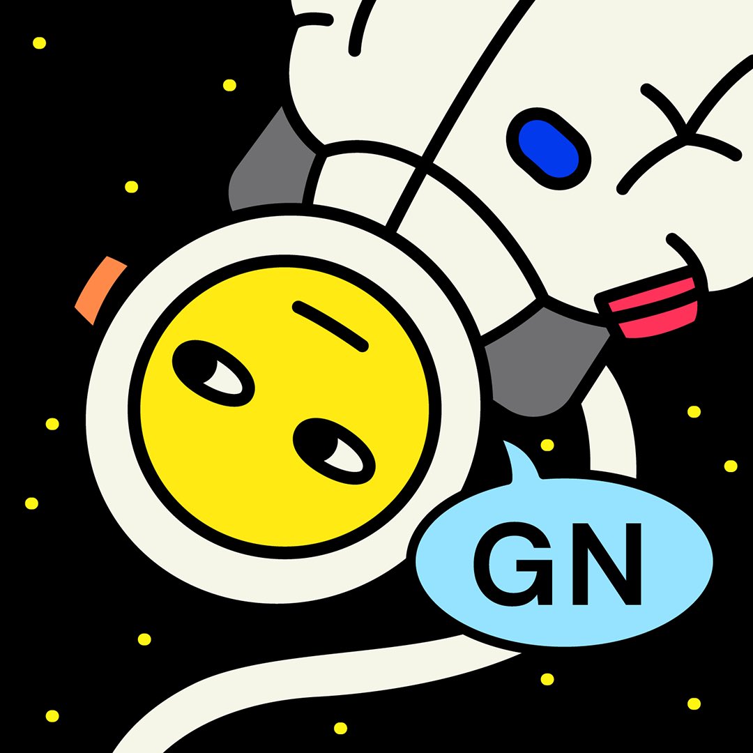 GN is "Bonne Nuit" in French 

So BN 💤