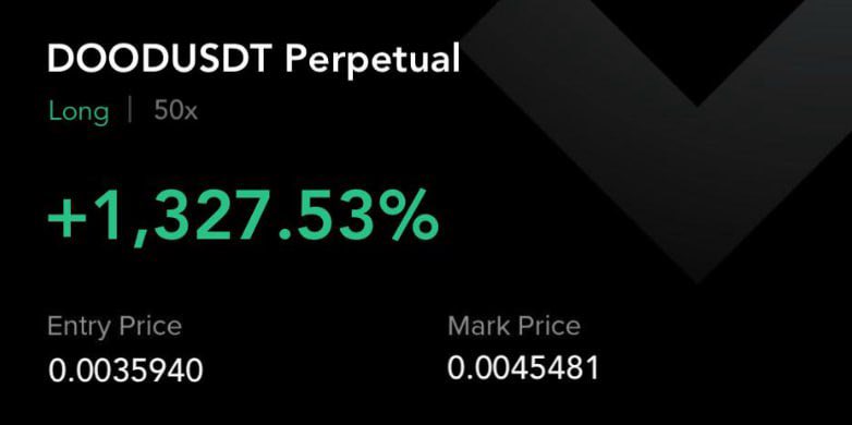 $DOOD
LONG
LEV 50x
ENTRY: 0.0036

TP:
0.0038✅
0.0040✅
0.0042✅
0.0044✅

t.me/+ohOSRit-gLA2Z…

#memecoin #BTFD #bull #crypto #cryptonews #LFG $BTC $ETH $BNB $SOL $LINK #Bitcoin #Crypto #Bull #HODL