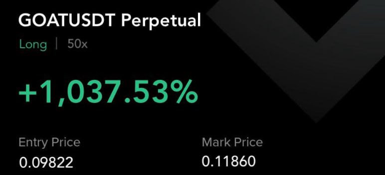 $GOAT
LONG
LEV 50-75x
ENTRY: 0.099

TP:
0.104✅
0.109✅
0.113✅
0.118✅

t.me/+ohOSRit-gLA2Z…

#Stocks #trading #investing #BINANCE  #API3_PUMP #API3USDT #PUMP #API3