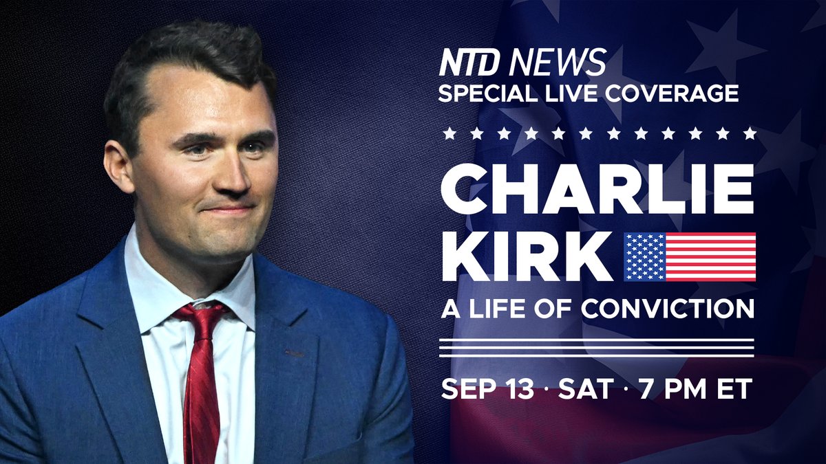 SteveLanceNTD's tweet photo. Saturday, 7PM ET: Charlie Kirk was a defining voice in America—unwavering in faith &amp; belief in our nation. Charlie gave a generation the courage to stand up for their convictions. Join us for a special tribute to his life &amp; legacy. https://t.co/JAIM99QO7D