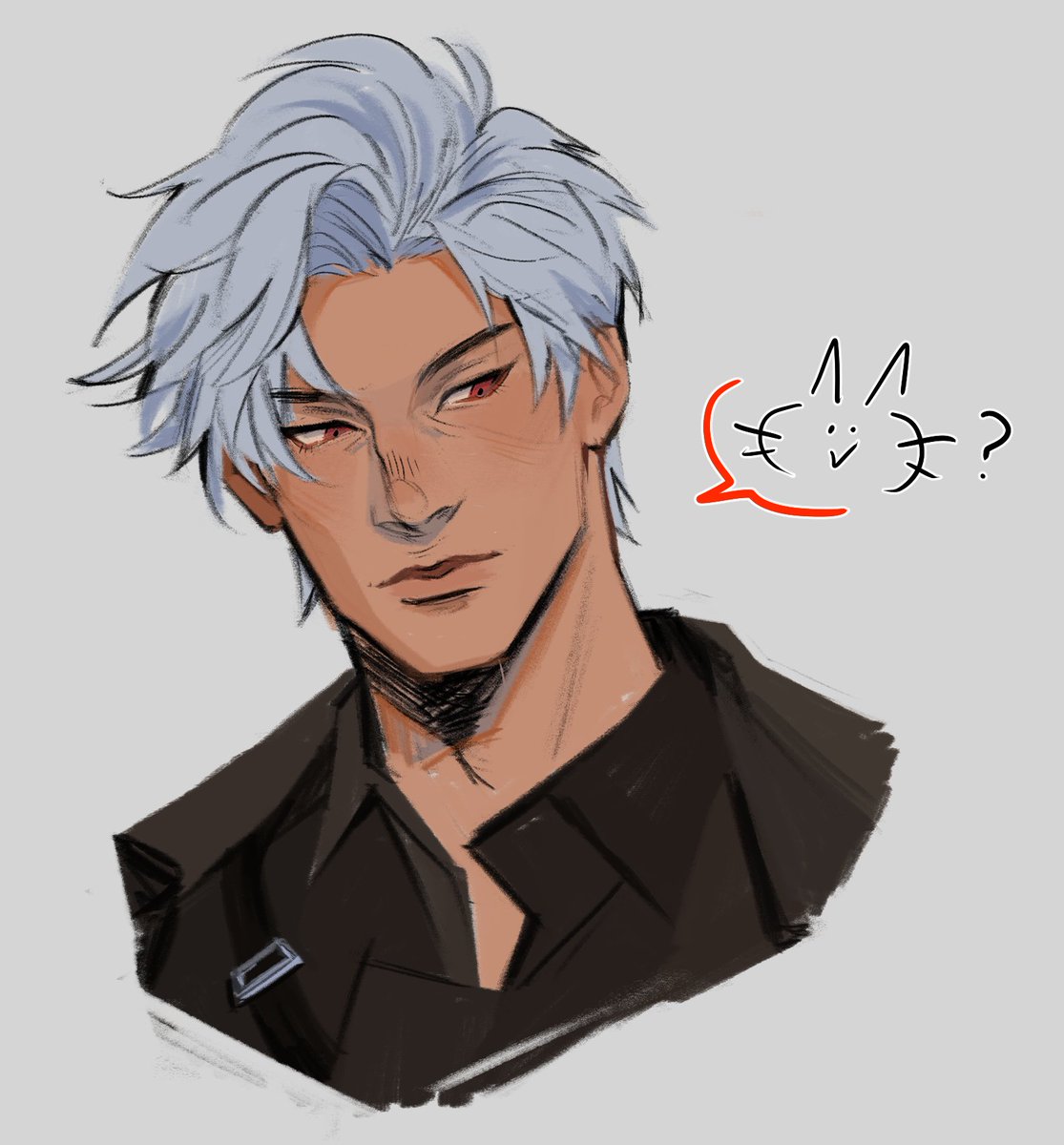 sylus doodle. still figuring how to draw him T_T