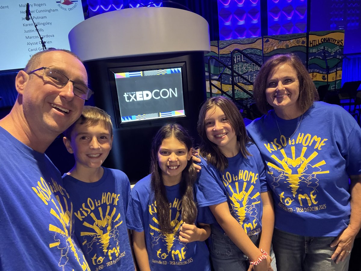 TESChallengeLab's tweet photo. Such an awesome experience getting to come along and support our AMAZING @kerrvilleisd students as they performed during the opening keynote of the @tasbnews conference! #KISDisHOMEtoME https://t.co/UqqtJGT1n7