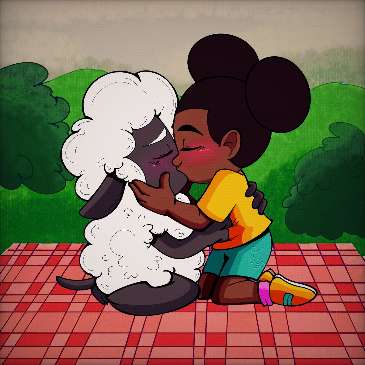 A kiss 

#amandaxwooly #woolanda