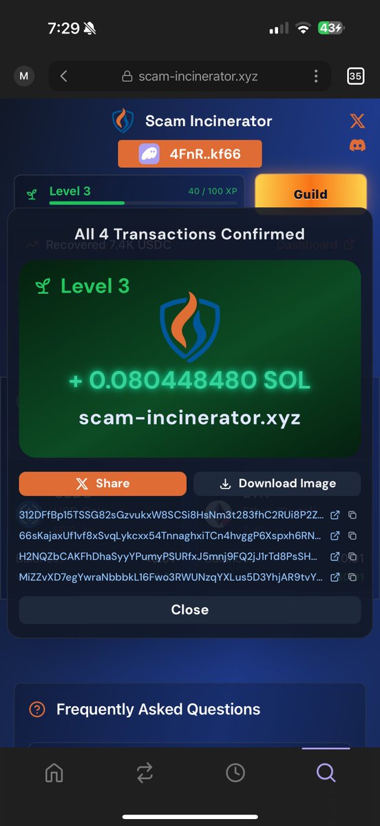 Lone Star Mama 🪼 (@proudtx_mama) on Twitter photo Just made $140 🥳💰by closing 3 of my old Solana wallets that had $0 balance and a bunch of scam airdrops. 
Thanks <a href="/ScamIncinerator/">Scam Incinerator</a>, this is pretty clutch. 🙌 
I may put you out of business as I have about a zillion wallets accumulated over the last 3-4 years. 🤣
Also decided Just made $140 🥳💰by closing 3 of my old Solana wallets that had $0 balance and a bunch of scam airdrops. 
Thanks <a href="/ScamIncinerator/">Scam Incinerator</a>, this is pretty clutch. 🙌 
I may put you out of business as I have about a zillion wallets accumulated over the last 3-4 years. 🤣
Also decided