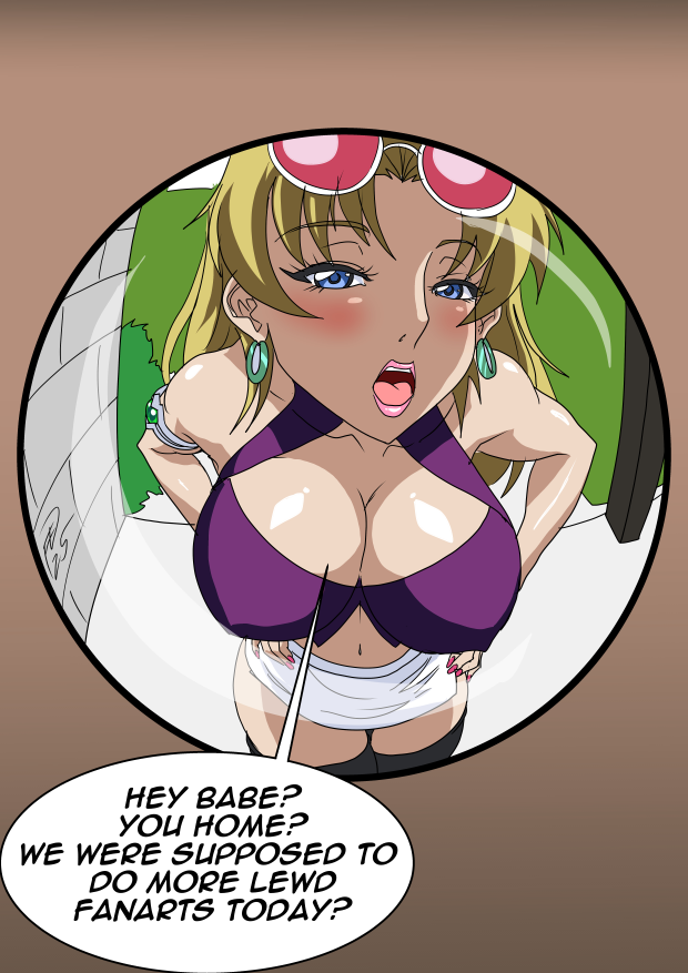Armaron1's tweet photo. Just for goofy fun, when your current Fanart subject starts becoming a "Stalker" and starts turning up at your house.
Artists, name yours who lives rent free in your head. Mine's currently Shaia from Angel Blade obviously. I've drawn so many pinups of her as of late. #AngelBlade https://t.co/um3gZhLjA6