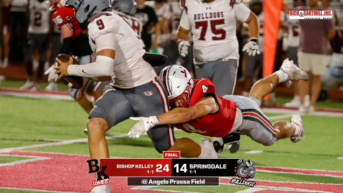 Comets win their home-opener over 7A Springdale, Ark. Great win! BK is on the road next Friday at 6A-II No. 3 Sand Springs. Photo credit @Roguemonkeymedia Go Comets!
