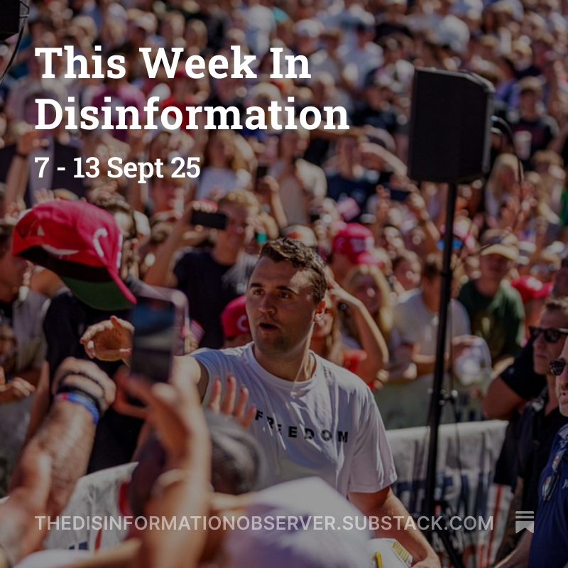 TheDisinformationObserver (@disinfoobserver) on Twitter photo From Nepal’s Gen Z protests against social media bans to the chaotic misinformation after Charlie Kirk’s assassination in the U.S., and Russia’s sophisticated influence campaign targeting Moldova’s upcoming elections.
These cases reveal how false narratives weaponize identity From Nepal’s Gen Z protests against social media bans to the chaotic misinformation after Charlie Kirk’s assassination in the U.S., and Russia’s sophisticated influence campaign targeting Moldova’s upcoming elections.
These cases reveal how false narratives weaponize identity