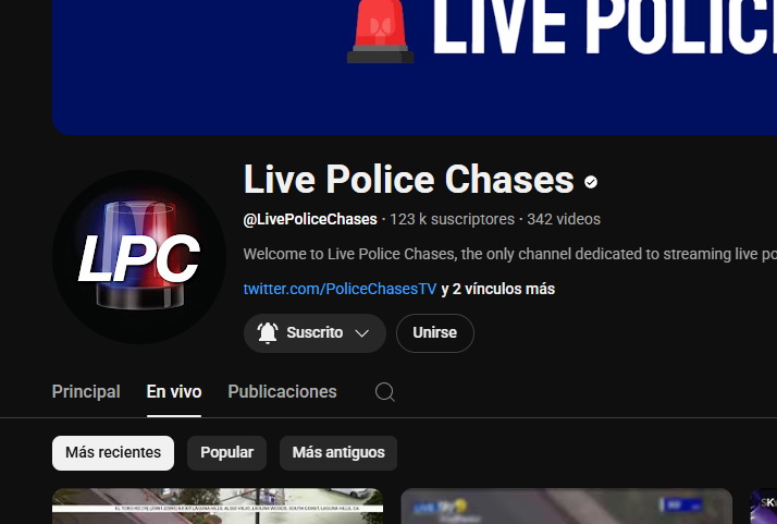 esta canal de persecuciones yankees en vivo, es el mejor canal de youtube, gracias por existir