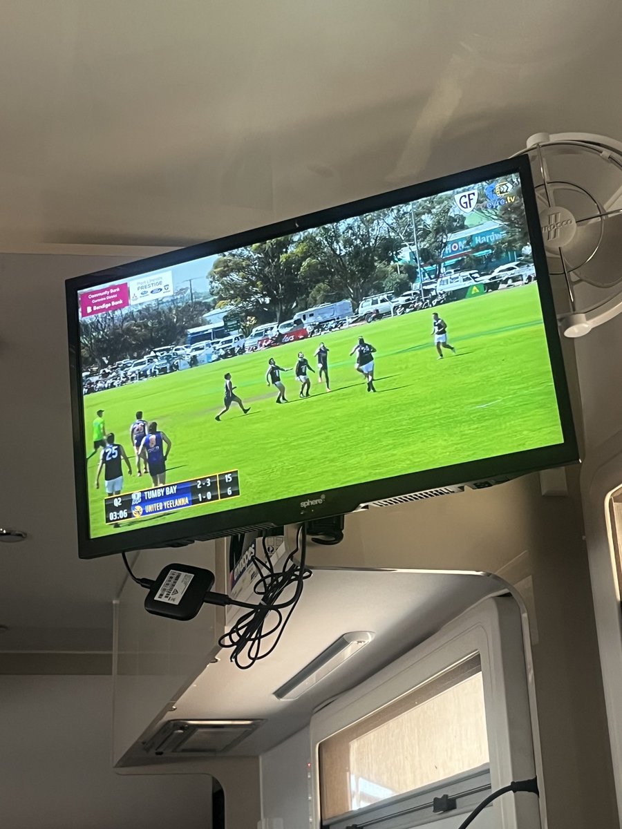 Technology what a wonderful thing sometimes watching grand finals live from Cummins SA in Mataranka NT