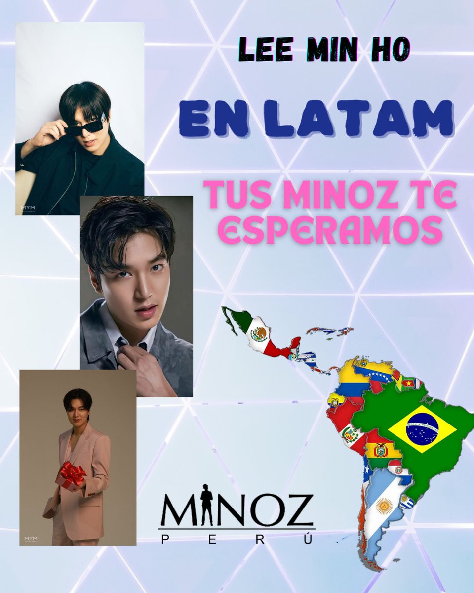MinozPeru's tweet photo. Latinoamérica unida ver a Lee Min Ho en nuestros paises.
Unamos nuestras voces Minoz!
#LeeMinHoEnLatinoamerica
#MinozLatam #LatamLovesLeeMinHo https://t.co/t7GvdGUVFF