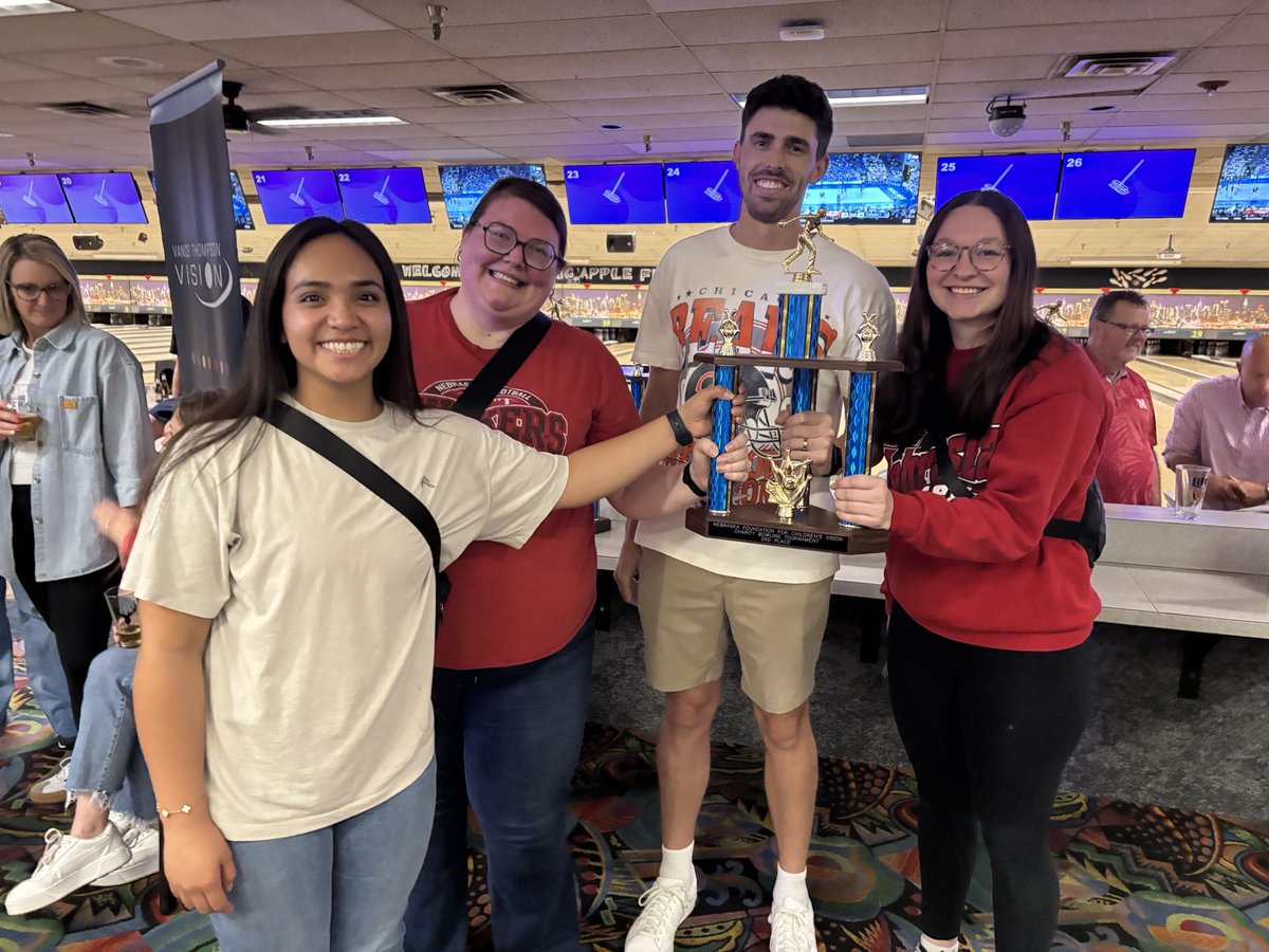 Friday ended with a competitive bowling tournament at Big Apple Fun Center!

The tournament was sponsored by Vance Thompson Vision to benefit the Nebraska Foundation for Children’s Vision.

#eyecon25