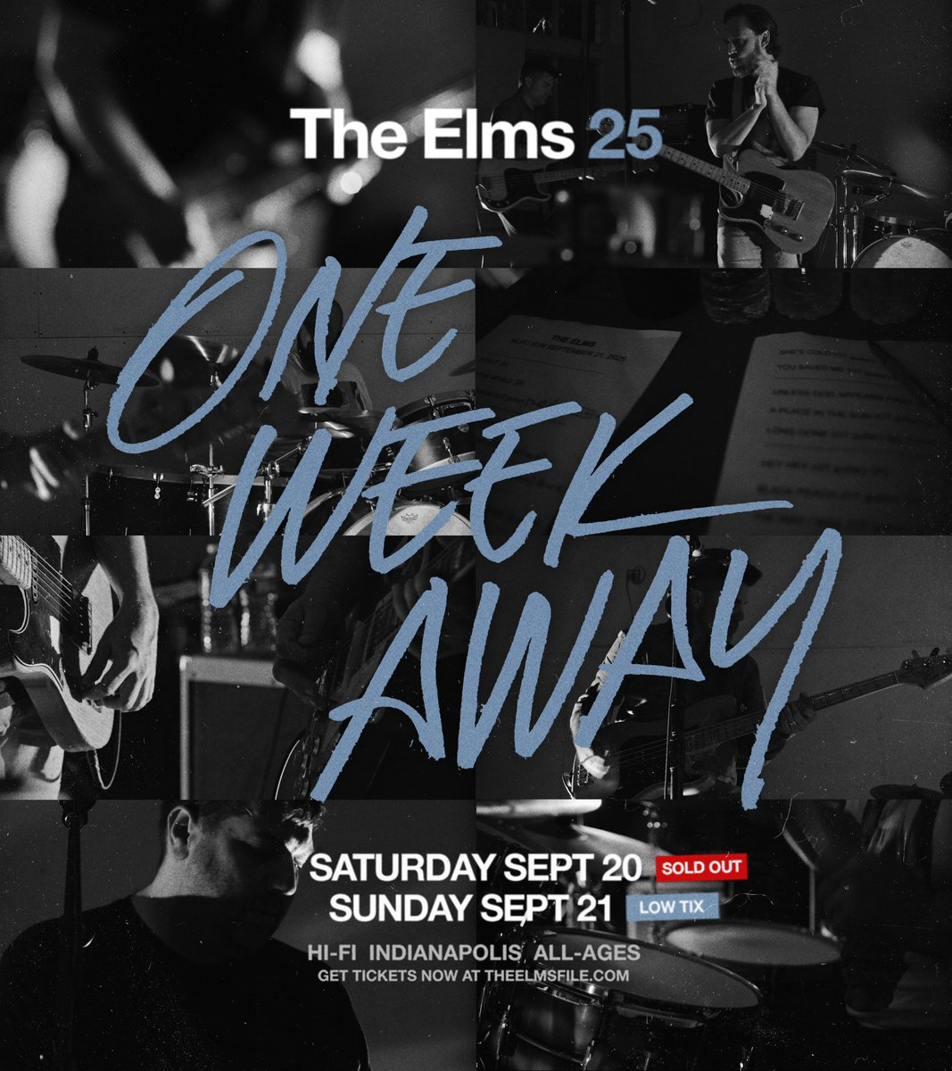 We're only ONE WEEK AWAY from #THEELMS25 shows, and we couldn't be more ready! Don't wait to snap up the remaining Sunday Sept 21 tickets here: tixr.com/e/140493