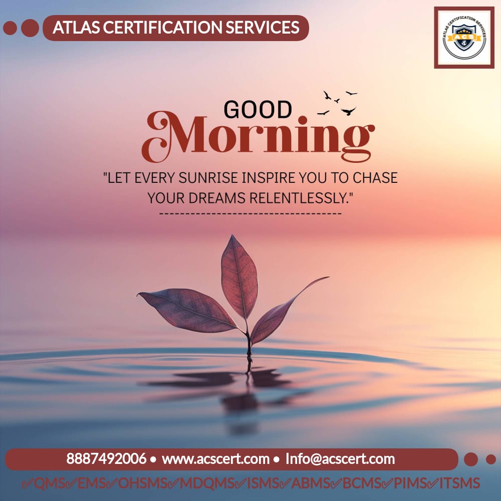 ISOXPERTINDIA's tweet photo. 🌅 Good Morning! 🌅
Dreams need consistency, trust, and strong foundations.

✨ Build your dream. Build it right.

#AtlasCertificationServices #GoodMorning #ISOCertification #QualityFirst #DreamBig https://t.co/6wl60sXKzV