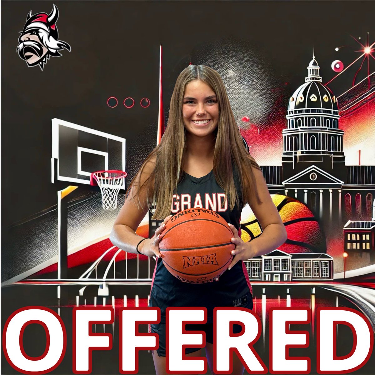 After a great visit with <a href="/CoachJStohr/">Coach Jasmine</a> and <a href="/IKeiderling/">Ian Keiderling</a> , I am very thankful to receive an offer from <a href="/gv_wbb/">Grand View Basketball</a>!! Thank you for this amazing opportunity!