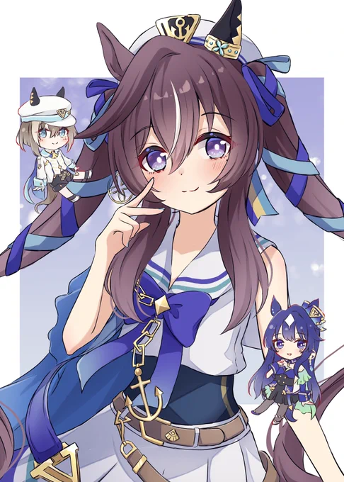 ヴヴヴ三姉妹〜! #ヴィブロス #ウマ娘