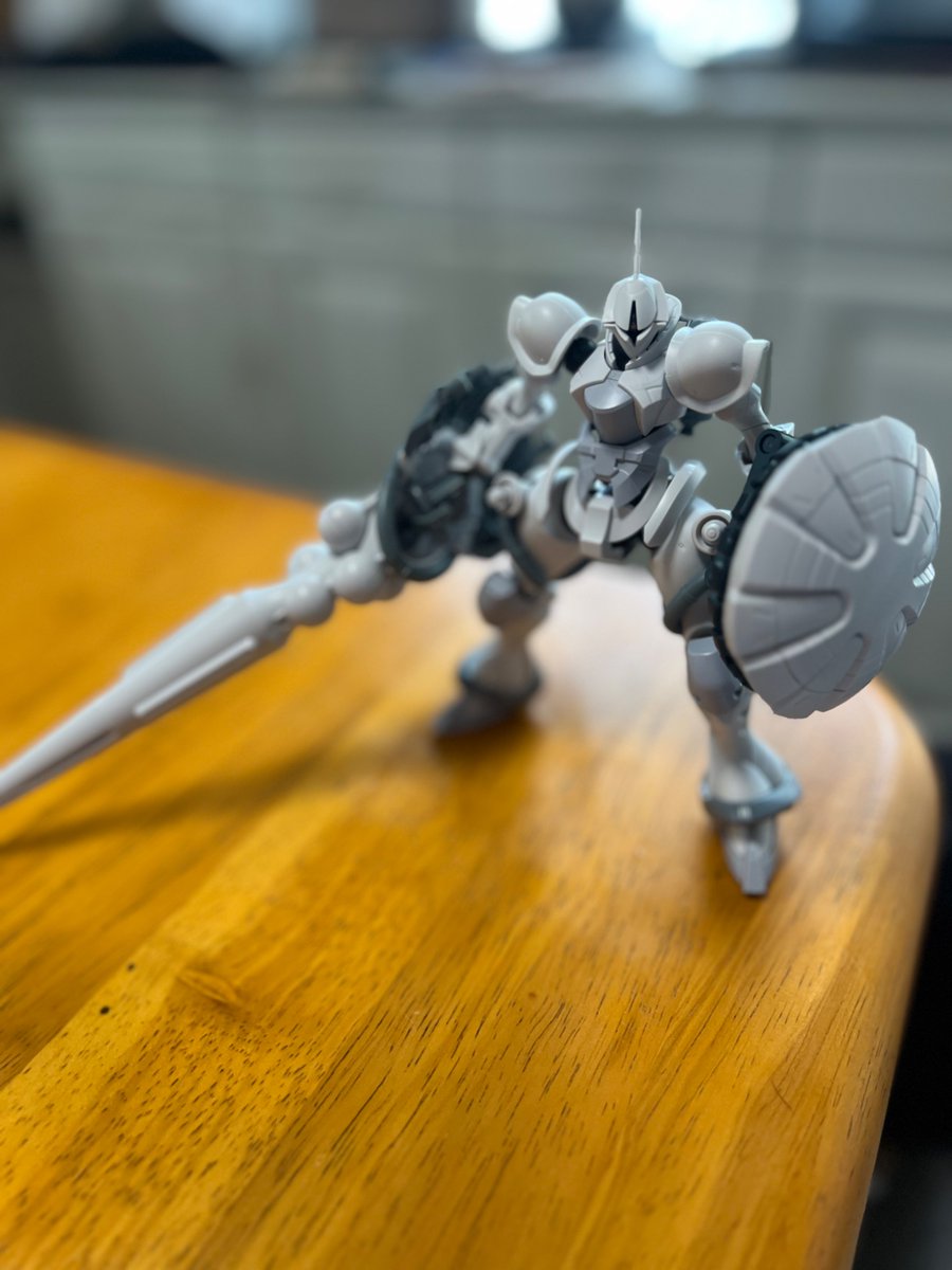 #積みプラ崩し大会2025夏 
#24体目
#エグザベ専用ギャン

パチ組み完成！あともう少しだ！