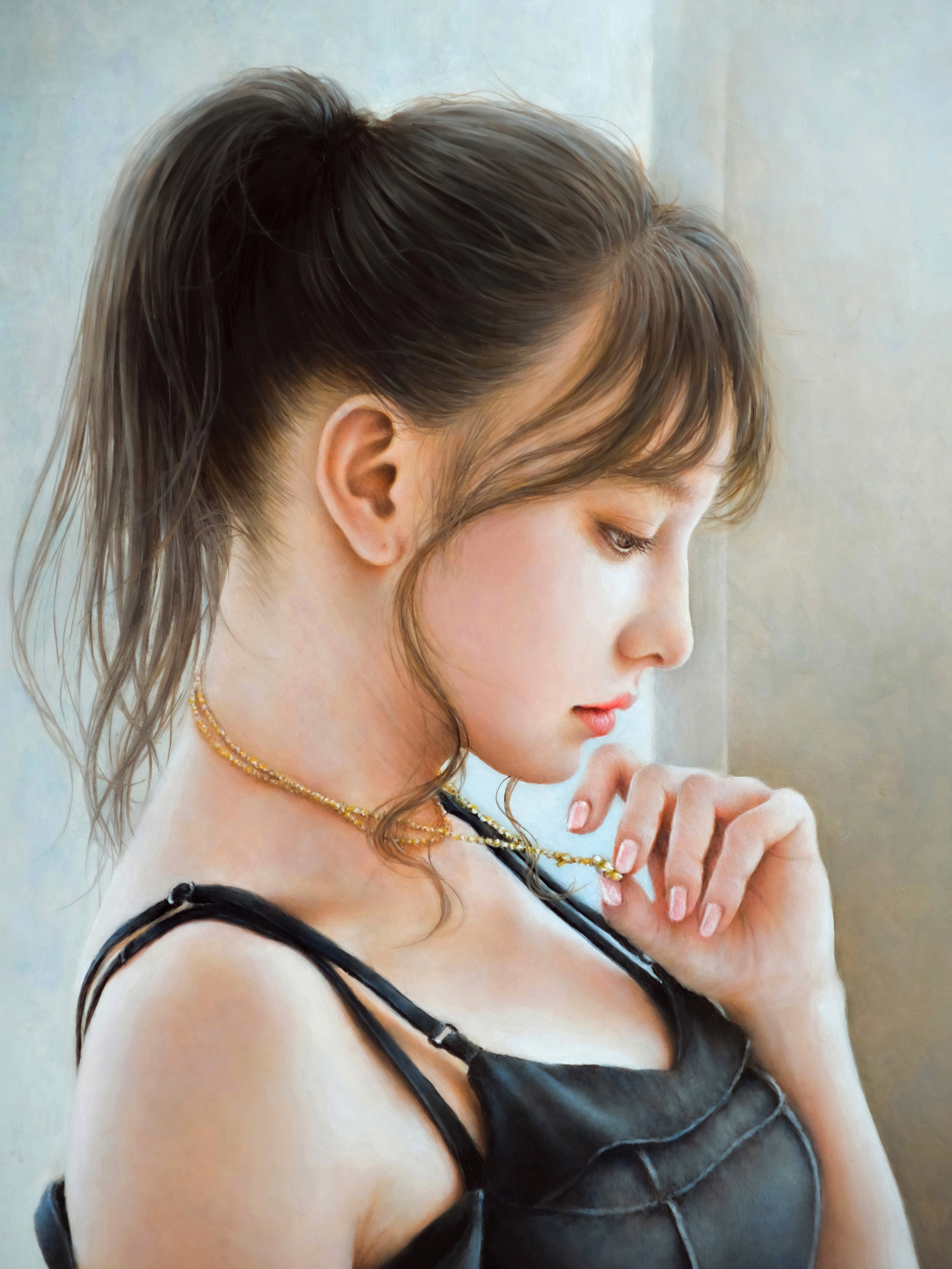 あの頃へ（美人画・A2サイズ） 美人画♡ 日本の美少女 ♡32」 by 歌絵｜Artmeter｜暮らしを彩る