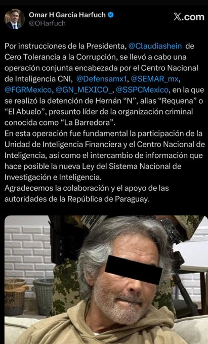 chocotrending's tweet photo. 🚨#ÚLTIMAHORA | Confirma @OHarfuch detención de #HernanBermudez secretario de seguridad en gobierno de @adan_augustoen #Tabasco  y presunto líder de #LaBarredora grupo criminal aliado del Cartel Jalisco Nueva Generación. https://t.co/ViJnu0J685