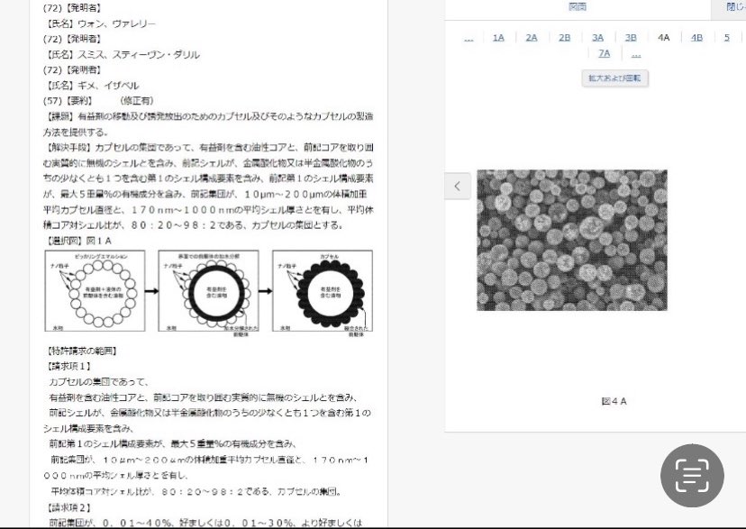 P&amp;Gが特許持ってる金属ナノ粒子。
以前、P&amp;Gにこの技術が使われている製品があるか教えて欲しいと聞いたけど、社外秘、安全性を確認している。といつものテンプレ一点張りで教えてくれませんでした。　
金属アレルギーの人が反応するなら、既に使われるてるんだろうな。

#香害は公害
#P&amp;G