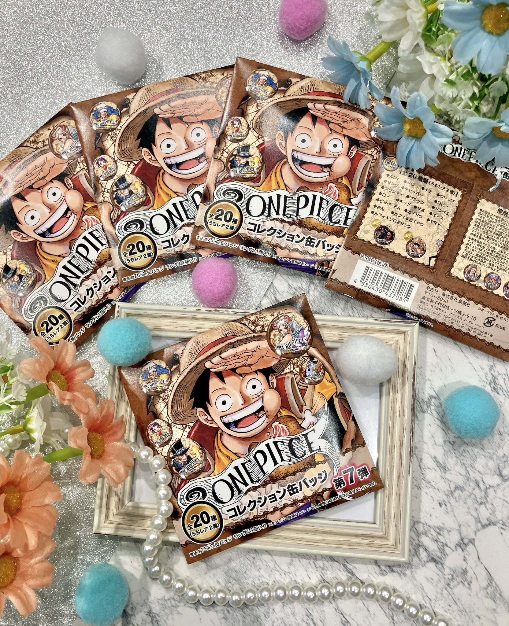 ワンピース　缶バッジ　40個　まとめ ☆ ONE PIECE ワンピース 輩缶バッジ やから缶バッジ 第24弾