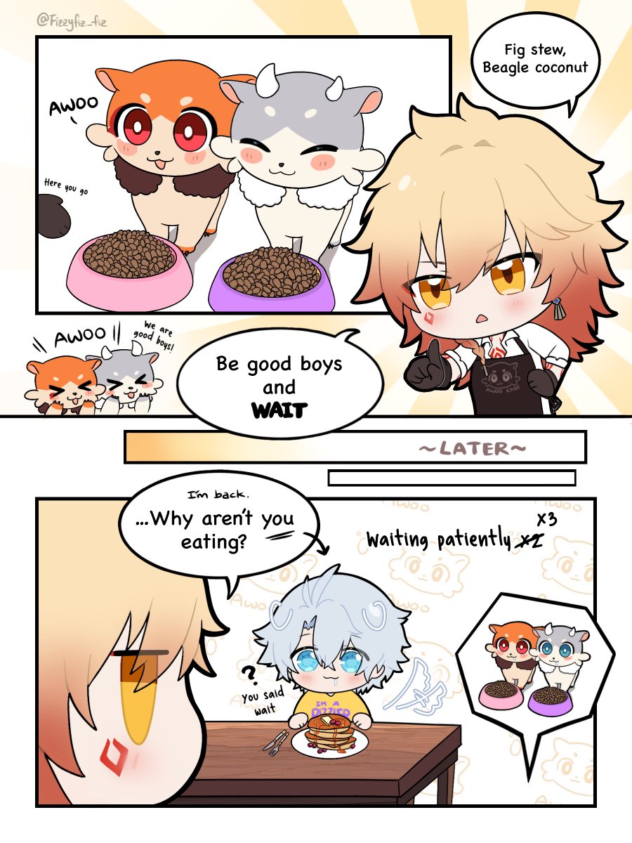 Fizzyfiz_fiz's tweet image. Day 1: domestic + chimera
Mydei: sometimes it feels like I have 3 pets at home
#PhaideiWeek #PhaideiWeek2025 #phaidei #ファイモス