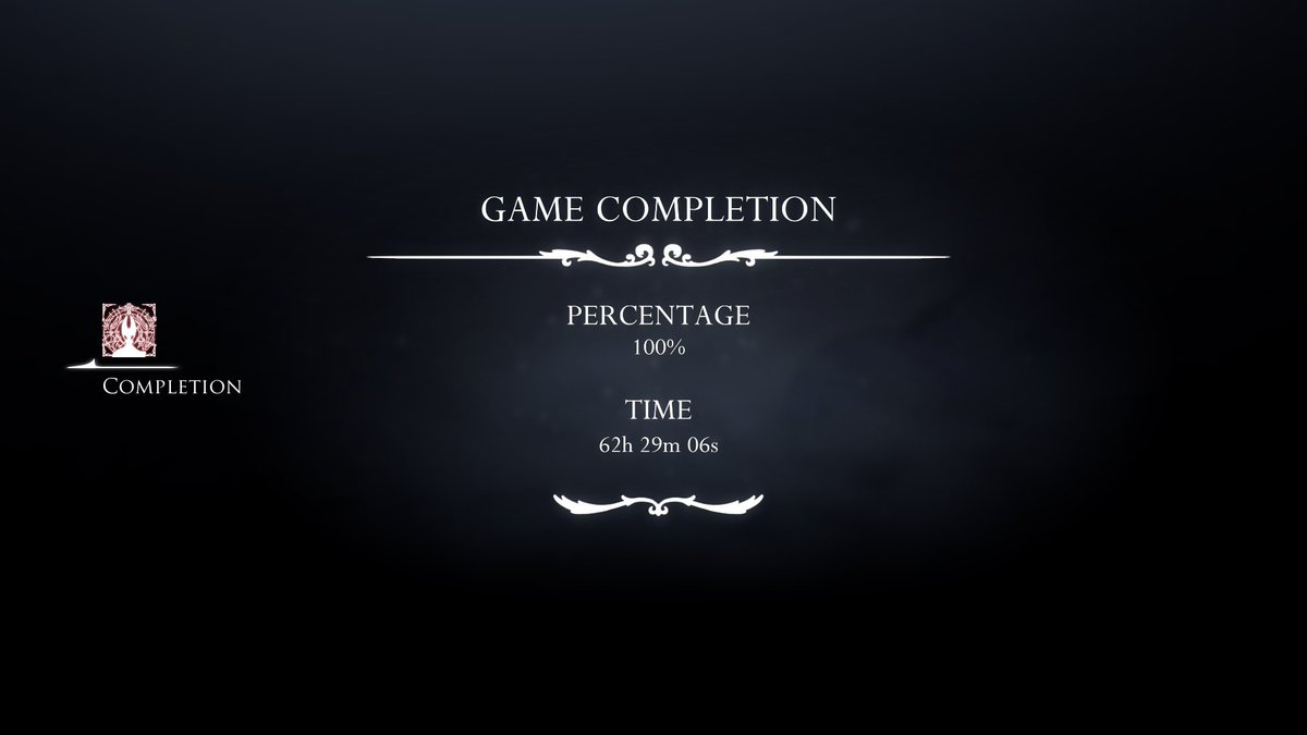 and there we go, silksong is done! actually incredible game, still think hollow knight is basically perfect in comparison but man silksong has some phenomenal moments and stellar plot beats

thank you team cherry, and i look forward to future content additions