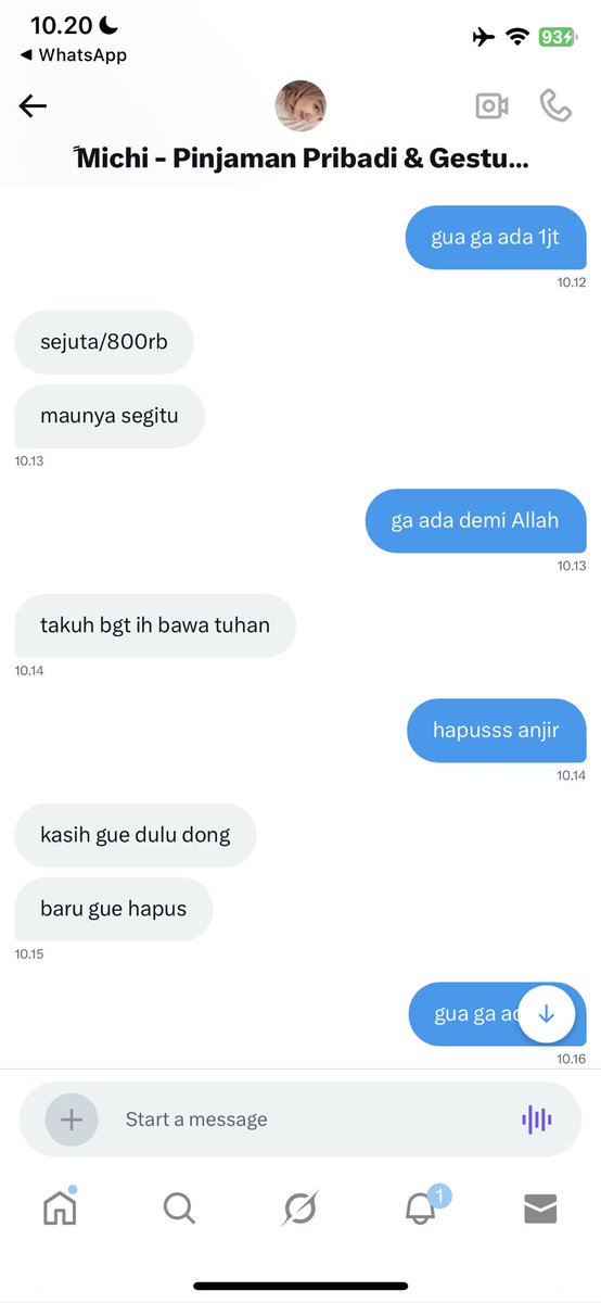 tolong bantu up
dia pake foto aku buat nipu orang dan dia minta uang kalau data aku gamau dipake