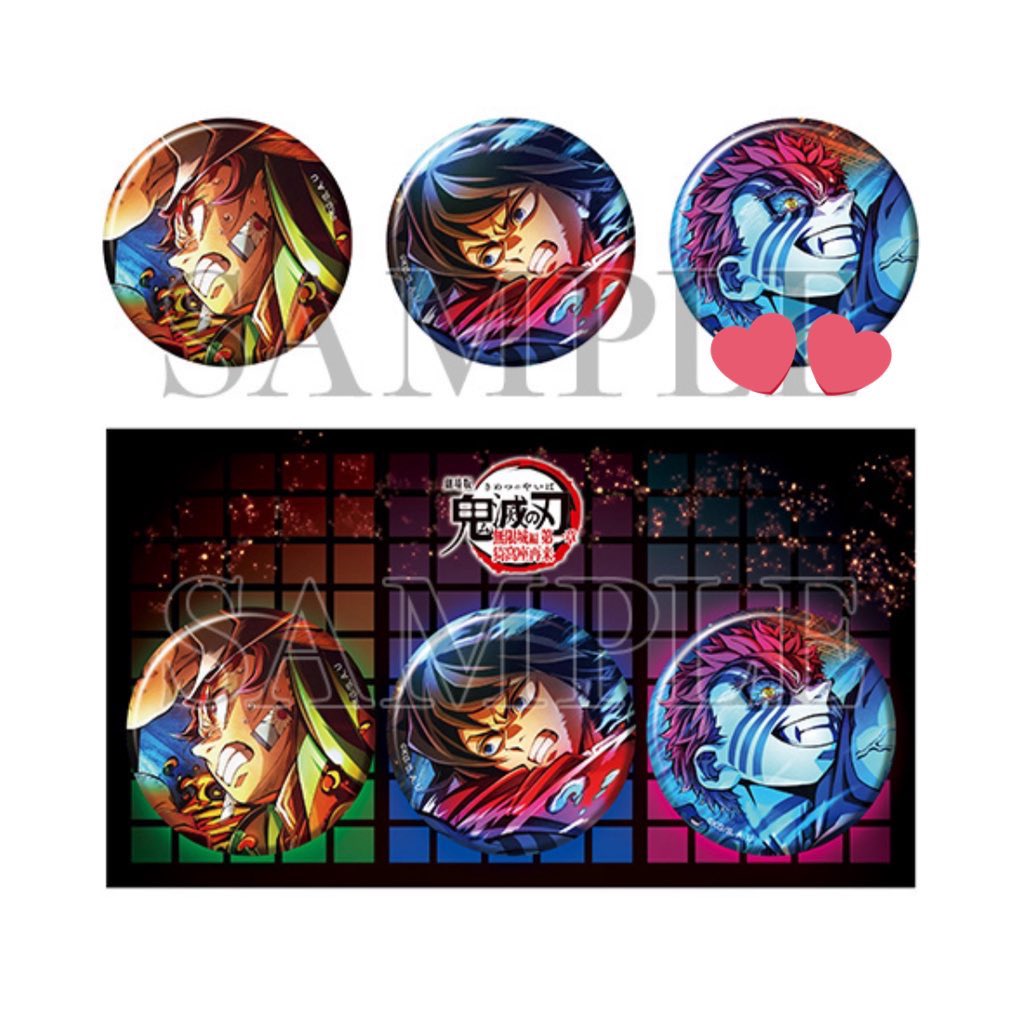 本日限定価格●鬼滅の刃　ワールドツアーキービジュアル　缶バッジセットB 鬼滅の刃 ワールドツアー キービジュアル 缶バッジ 鬼滅の刃