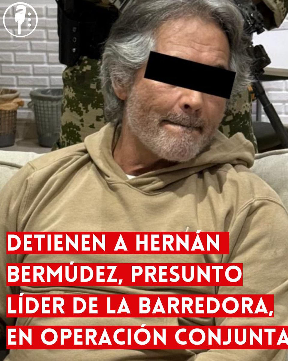 Los Reporteros MX (@reporterosmx_) on Twitter photo ⭕ OJO: DETIENEN A HERNÁN BERMÚDEZ, PRESUNTO LÍDER DE LA BARREDORA, EN OPERACIÓN CONJUNTA
Omar García Harfuch (<a href="/OHarfuch/">Omar H Garcia Harfuch</a>) anuncia la detención de Hernán “N”, alias “Requena”, presunto líder de La Barredora. La operación conjunta marca un paso importante en la lucha contra el ⭕ OJO: DETIENEN A HERNÁN BERMÚDEZ, PRESUNTO LÍDER DE LA BARREDORA, EN OPERACIÓN CONJUNTA
Omar García Harfuch (<a href="/OHarfuch/">Omar H Garcia Harfuch</a>) anuncia la detención de Hernán “N”, alias “Requena”, presunto líder de La Barredora. La operación conjunta marca un paso importante en la lucha contra el