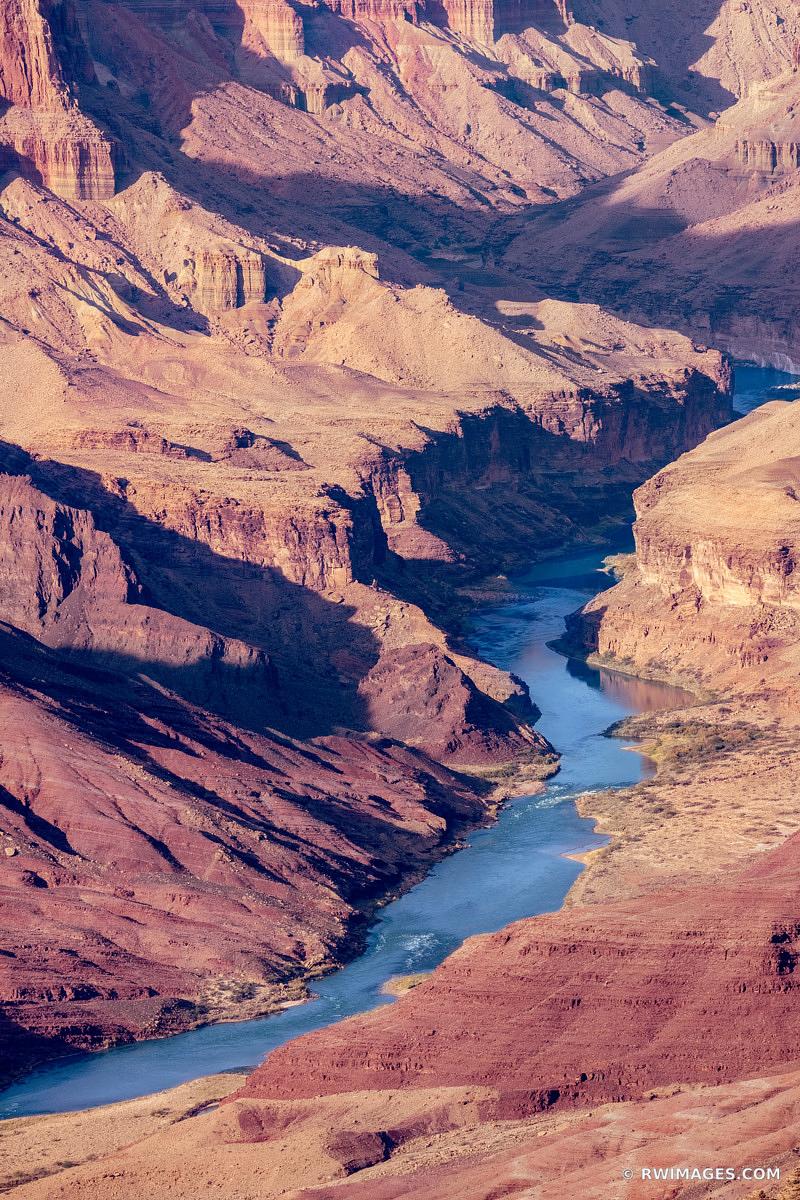 COLORADO RIVER FROM LIPAN POINT GRAND CANYON NATIONAL PARK ARIZONA AMERICAN SOUTHWEST LANDSCAPE COLOR VERTICAL phot.dk/6gz/ss