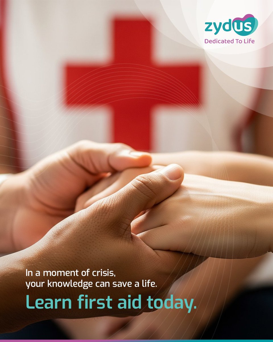 Emergencies arise without warning; your preparedness can make all the difference. 

This World First Aid Day, take the first step toward saving lives by learning the skills that matter most.

#Zydus #ZydusGroup #WorldFirstAidDay #FirstAidDay2025 #FirstAid