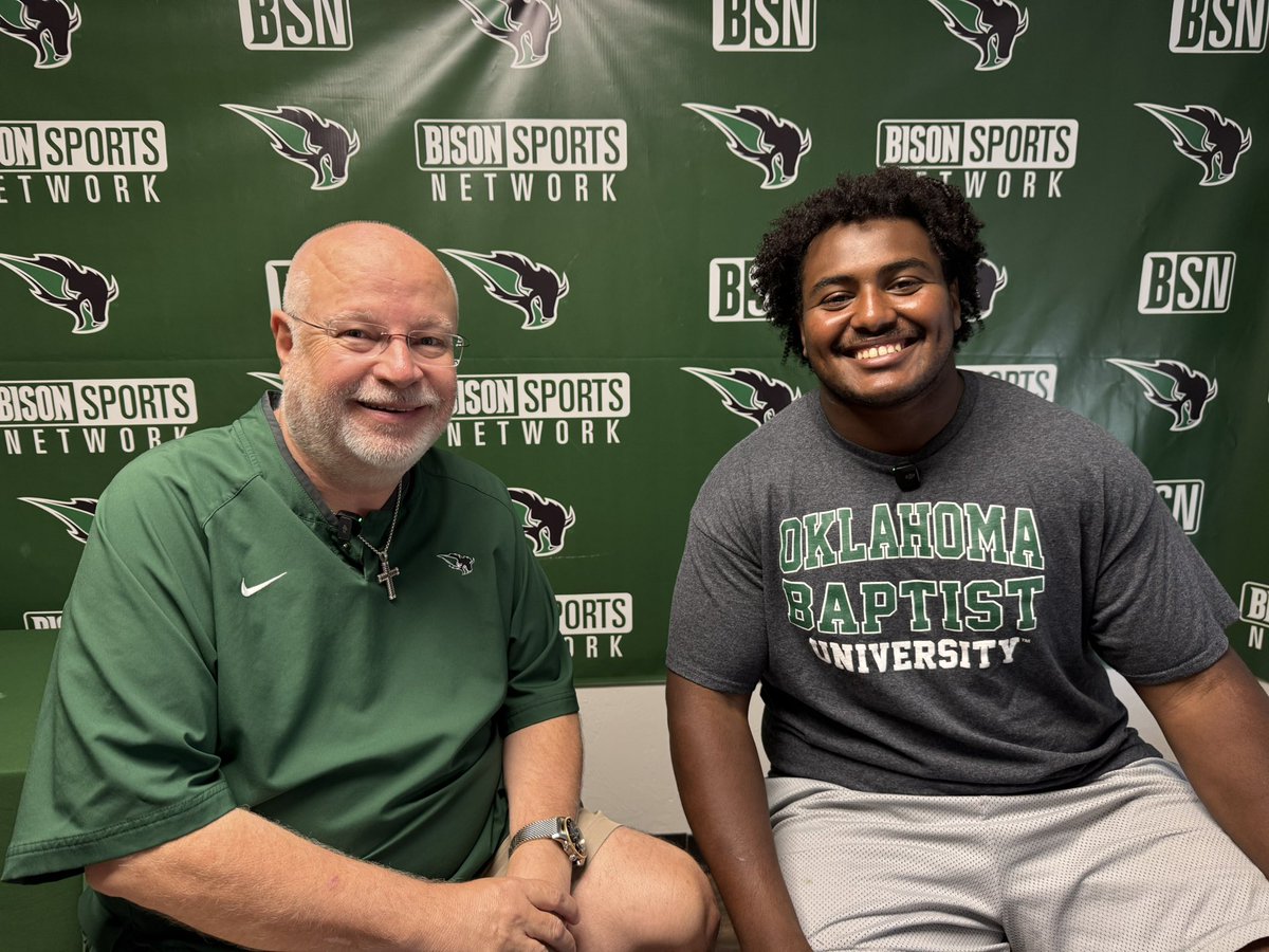 Todd Miller (@playbyplayguy1) on Twitter photo Tomorrow evening we sit down with one of my favorite <a href="/OBU_Football/">OBU Football</a> players <a href="/yonasdaniel69/">Yonas Daniel</a>..A terrific teammate who hopes of being a PT, we talk about his time on Bison Hill and his post football future..Join us starting at 6:30pm on the Bison Radio Network! #OnToVictory 🦬🏈 Tomorrow evening we sit down with one of my favorite <a href="/OBU_Football/">OBU Football</a> players <a href="/yonasdaniel69/">Yonas Daniel</a>..A terrific teammate who hopes of being a PT, we talk about his time on Bison Hill and his post football future..Join us starting at 6:30pm on the Bison Radio Network! #OnToVictory 🦬🏈