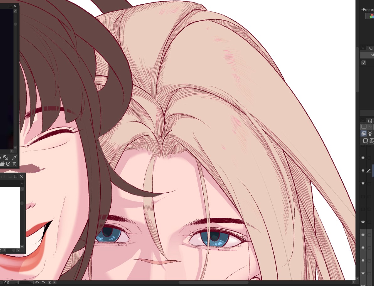 ADMLovely's tweet photo. I tried drawing the hair a little different from normal.
My hand is a bit tired now.
#art #ocart https://t.co/h645oMuQi5