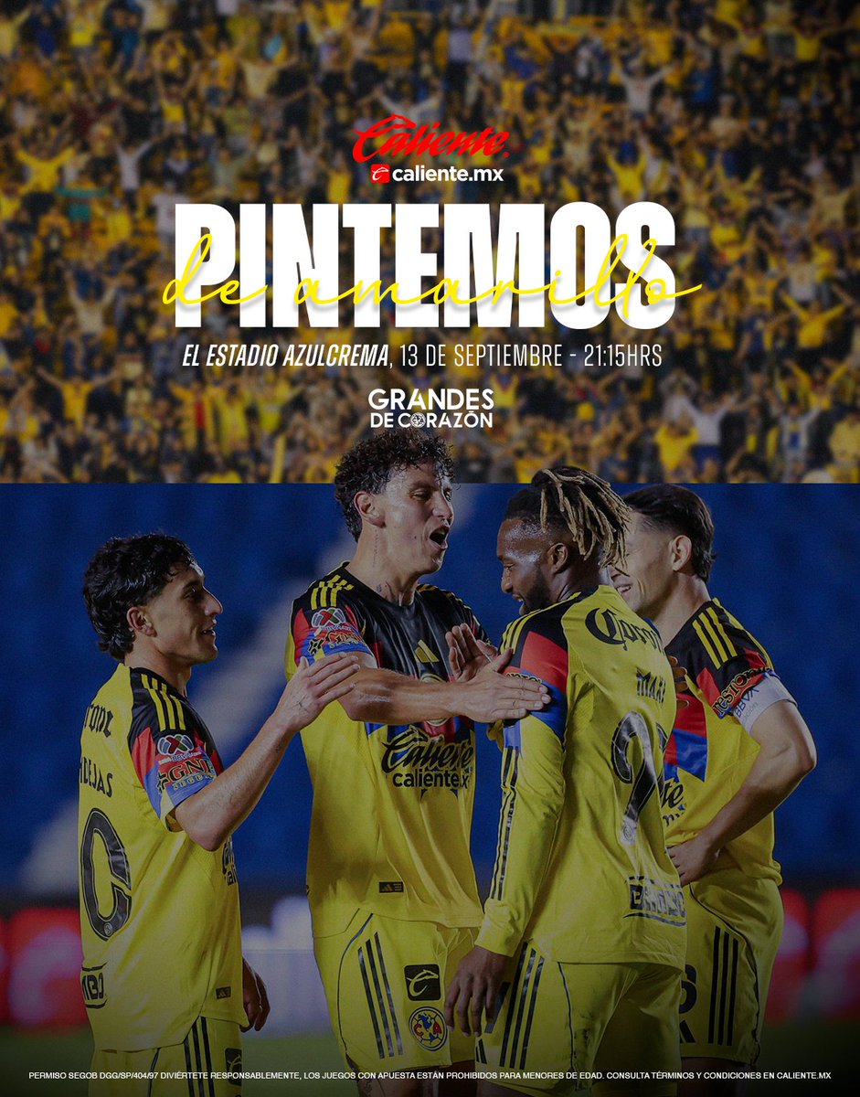 No olviden nuestro código de vestimenta: ¡absolutamente todos vayamos de amarillo! 🏟️💛

#ElClásicoDeMéxico se juega en casa y con nuestros colores 🫡
