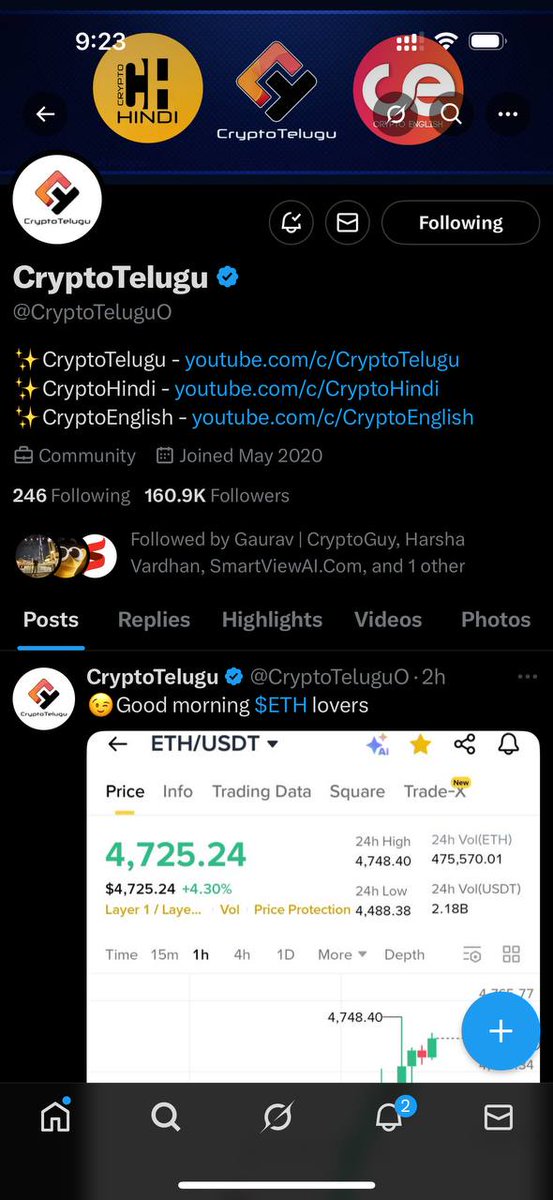 himanshuCrypto's tweet photo. ✅ All steps done!
📲 Subscribed &amp; proof shared
🤝 Already in the private Telegram group
💙 Happy to be part of the Crypto Telugu/Hindi fam 🚀
Excited for @easynodexyz x @CryptoTeluguO node giveaway 🔥
@gideonblessbtc @Ltn1728673 @jameskiIImon https://t.co/FssCZf4aDS
