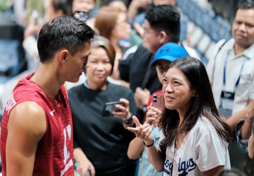 Philippines VB superstar Alyssa Valdez with USA VB superstar Micah Christenson!❤️