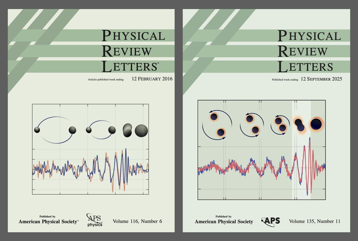 What a difference 10 years makes! I am thrilled that <a href="/LIGO/">LIGO</a>'s GW250114 will be featured on the cover of the <a href="/PhysRevLett/">Physical Review Letters</a>  just like GW150914, our first gravitational-wave signal, in 2016. You can see the detectors' improvement by eye: notice how much clearer the signal on the