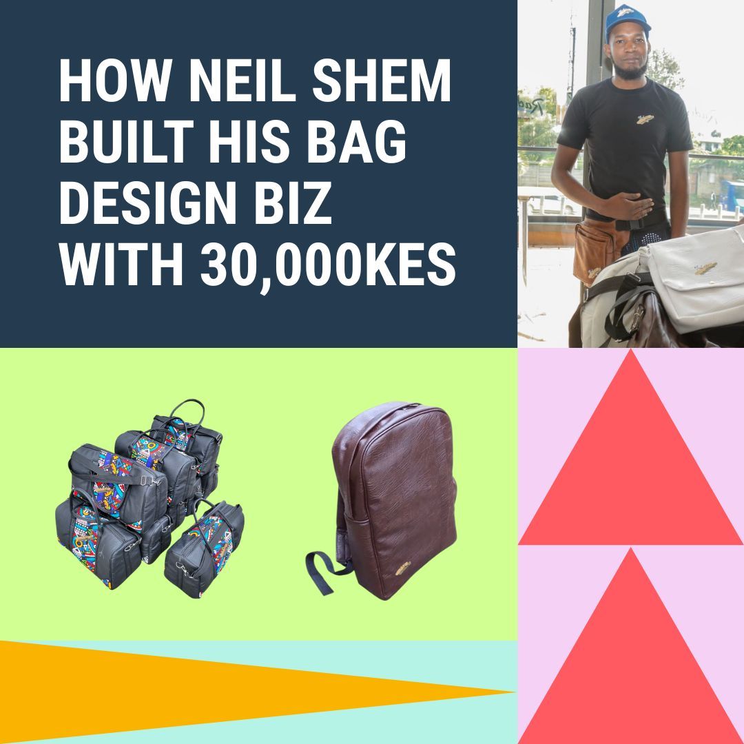 MESHLIFE254's tweet image. Niaje Fam! 🔥
#BizOfTheWeek on MESH tuna-feature Neil Shem, a bag designier. 
📍Ni owner &amp;amp; founder of Neil Shem Design&apos;s in Jericho Market, Nairobi
Ana-share journey yake as an entrepreneur.
💪Download app &amp;amp; click link ku-cheki story yake on MESH hapa: mesh.life/article/how-ne…