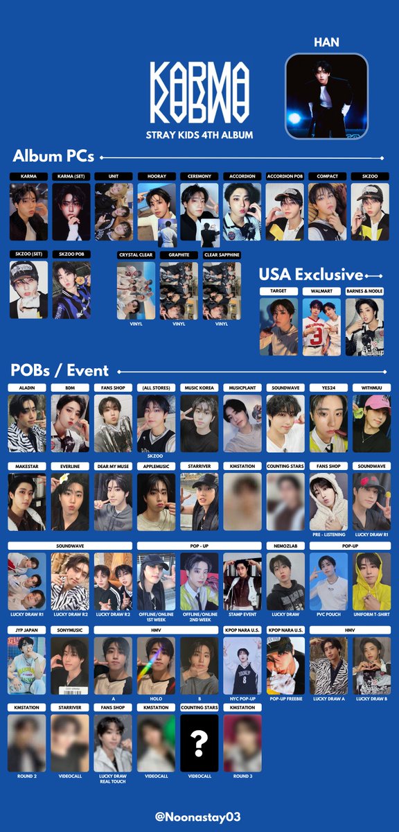 starykids KARMA CountingStars トレカ八枚　セット starykids KARMA CountingStars トレカ八枚 セット Stray Kids'