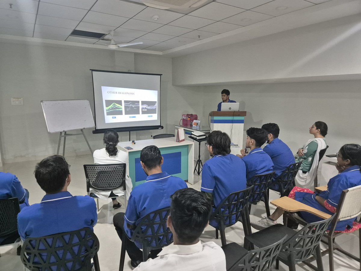 At PC Sharma Eye Hospital, education is our prime focus. 🎓
Our optometry interns present topics before doctors—helping them gain confidence, beat stage fear &amp; grow into future eye care leaders. 🌟

#Optometry #Internship #StudentGrowth #Eyecare