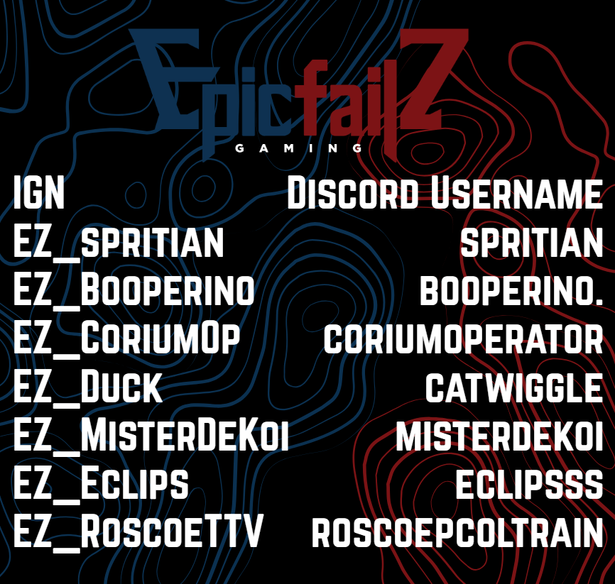 EpicfailZ (@ez_epicfailz) on Twitter photo 🚨 Check out our NA Roster for the HPL Pinnacle Elimination Tournament! 🚨🚨
Watch us play live on Twitch broadcasted by <a href="/HUNTPremier_/">Hunt Premier</a> September 20th @ 11AM EST! 🚨 Check out our NA Roster for the HPL Pinnacle Elimination Tournament! 🚨🚨
Watch us play live on Twitch broadcasted by <a href="/HUNTPremier_/">Hunt Premier</a> September 20th @ 11AM EST!