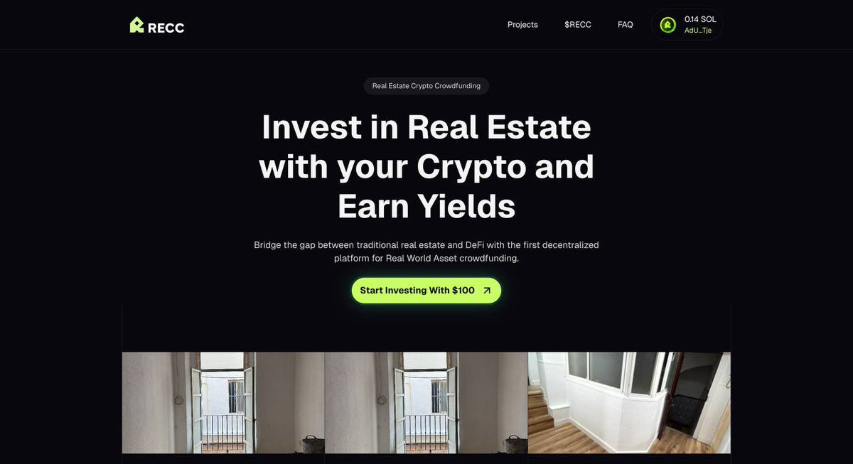Breaking News: Cádiz property goes on-chain.

Plata 6 launches on <a href="/RECCFinance/">RECC Finance</a> with:
• ~22% ROI in 5 months
• Tradable LP tokens
• Collateral access via <a href="/RainFi_/">Rain.fi 💧</a>

Real estate investing just had its “Bitcoin moment.”