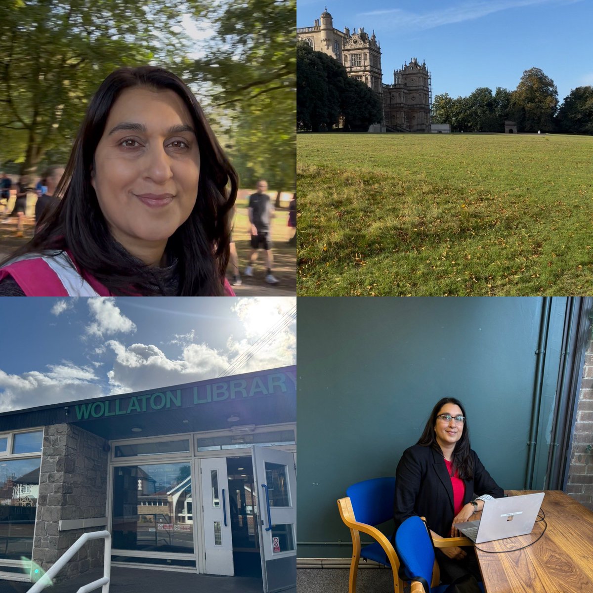 A fantastic start to my weekend in Wollaton. 

Volunteering (and running 🏃🏽‍♀️!!) at Wollaton Hall parkrun and then off to my councillor surgery at the library. 

Residents can always get in touch on email if they want to: saj.ahmad@nottinghamcity.gov.uk